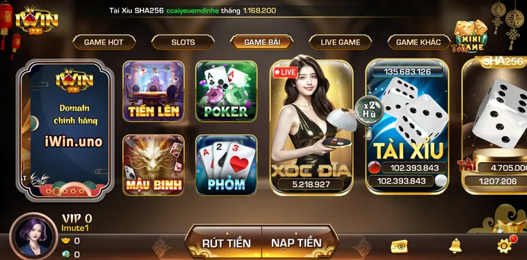 Trải Nghiệm Thế Giới Game Bài Iwin Club Đỉnh Cao Nhận Thưởng Lớn Mỗi Ngày