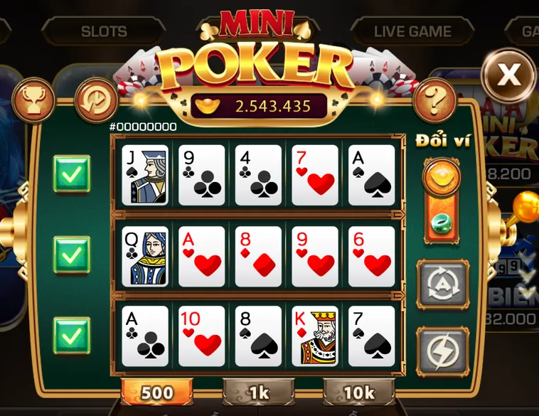 Tham Gia Mini Poker Tại Iwin Club Nhận Thưởng Cực Khủng Mỗi Ván Cược