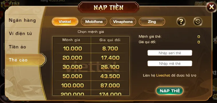 Nạp Tiền Iwin Club Hướng Dẫn Các Phương Thức Thanh Toán Nhanh Nhất