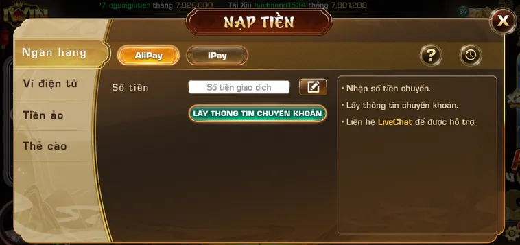 Nạp Tiền Iwin Club Qua Ngân Hàng Nhanh Nhất